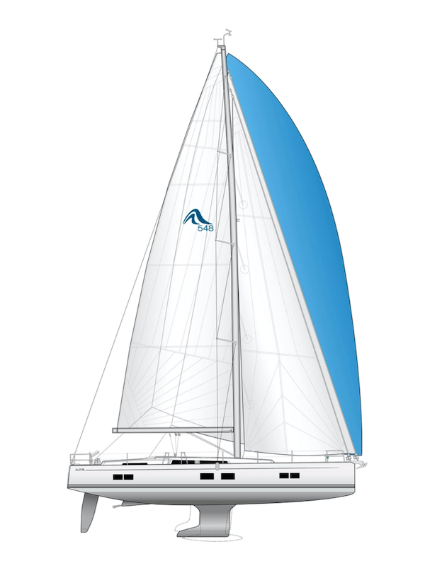 HANSE 548 drawing