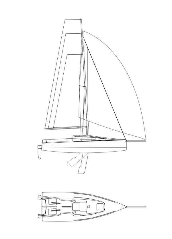 FIRST 24 SE (BENETEAU) drawing