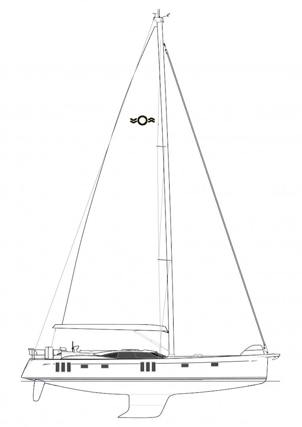OYSTER 595 drawing