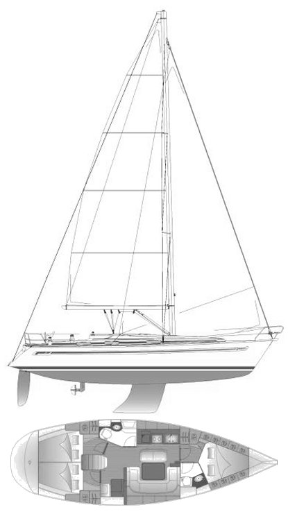 BAVARIA 40 (J&J) drawing