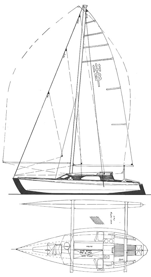 sailboatdata.com - buccaneer 28 crowther sailboat