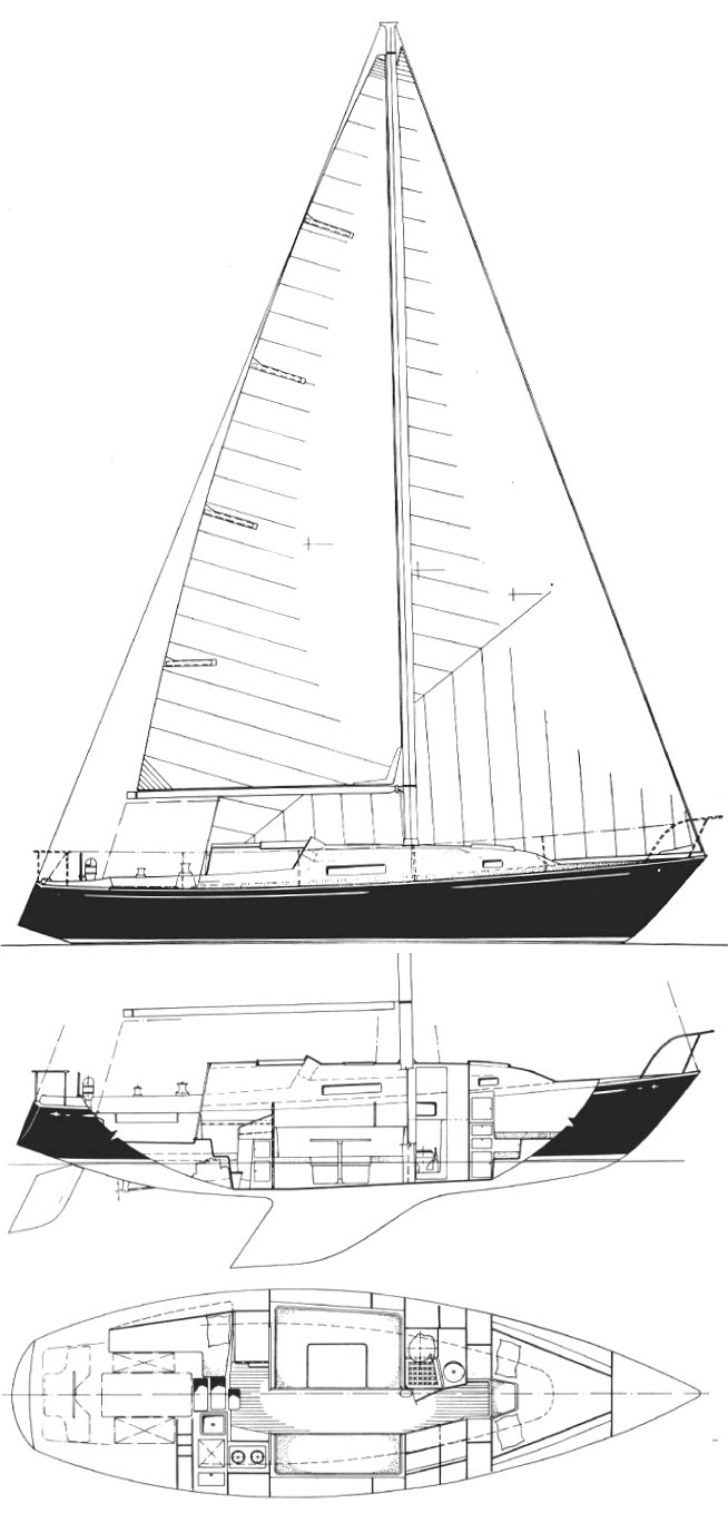 sailboatdata.com - c&c 35-1redwing 35 sailboat