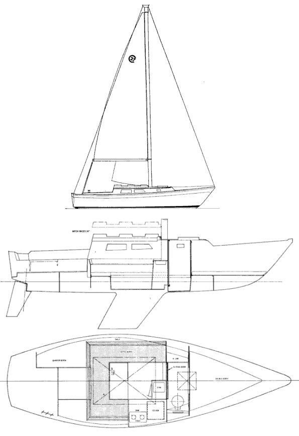 CAL 27 drawing