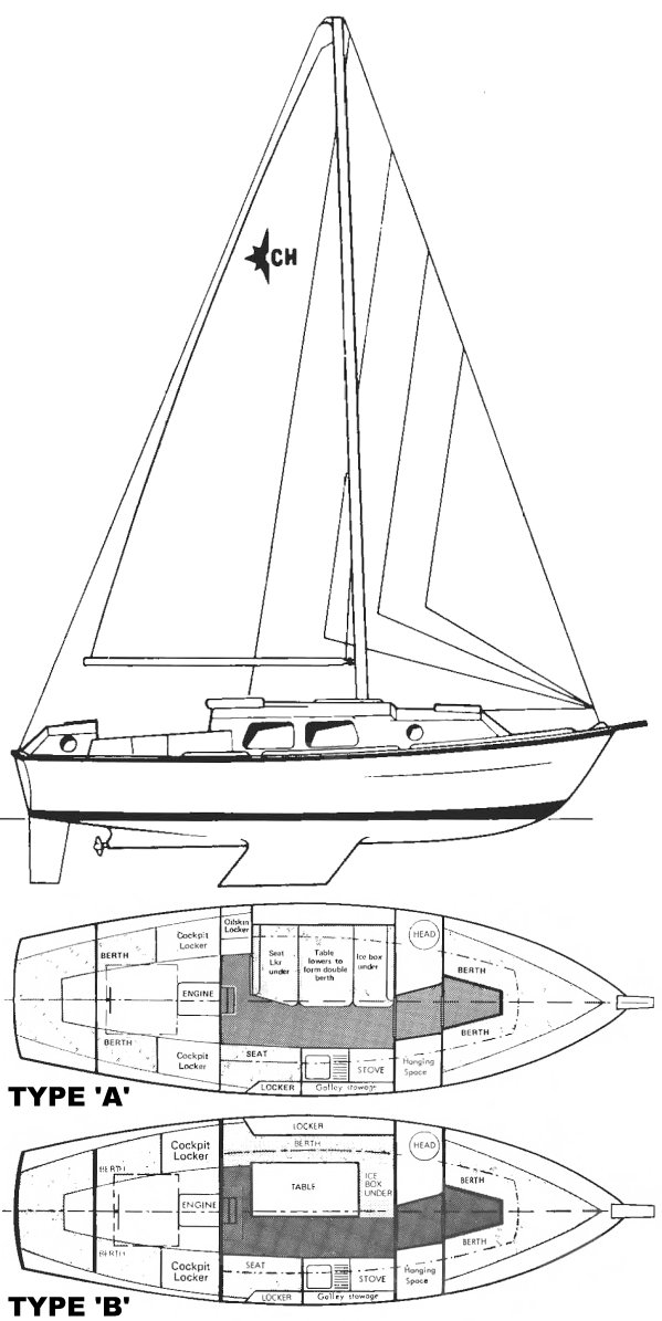 CHIEFTAIN 26 (WESTERLY) drawing