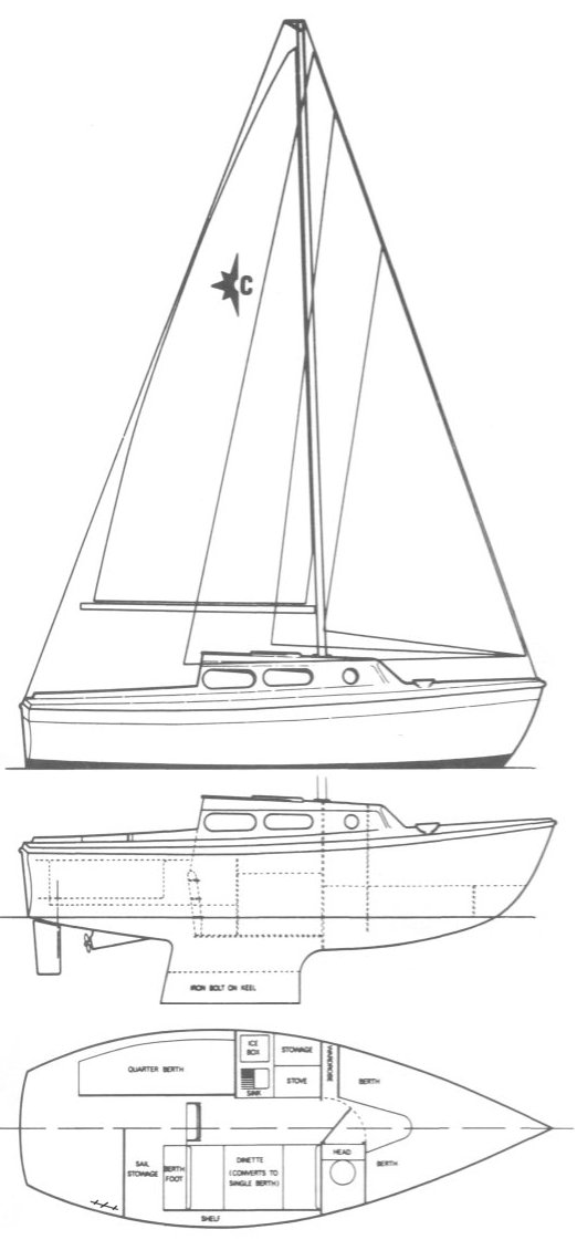 CIRRUS 22 (WESTERLY) drawing