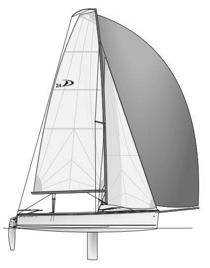 SailboatData.com - DELPHIA 24 ONE DESIGN Sailboat