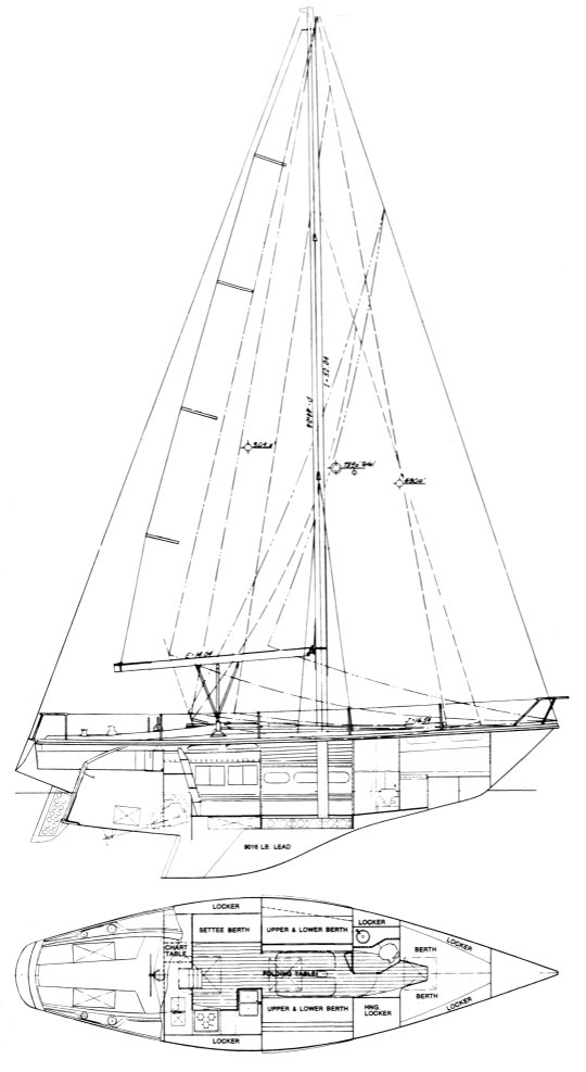 ericson 39 sailboat data