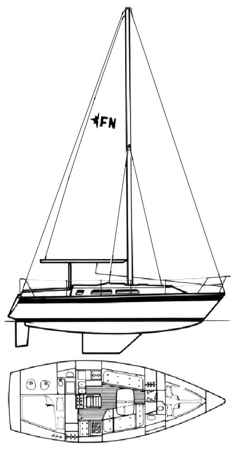 FALCON 34 (WESTERLY) drawing