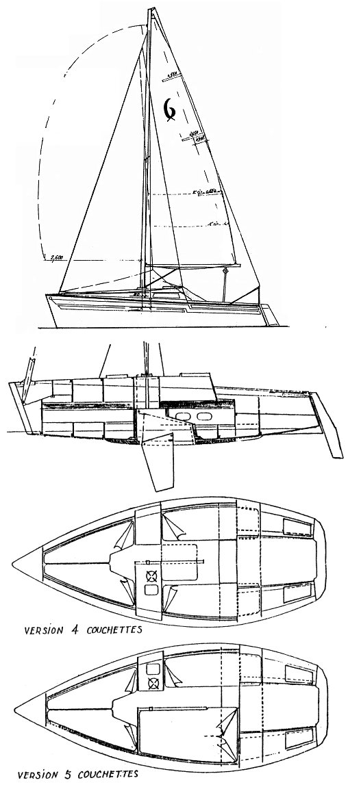 sailboatdata.com - figaro 6 herulot sailboat