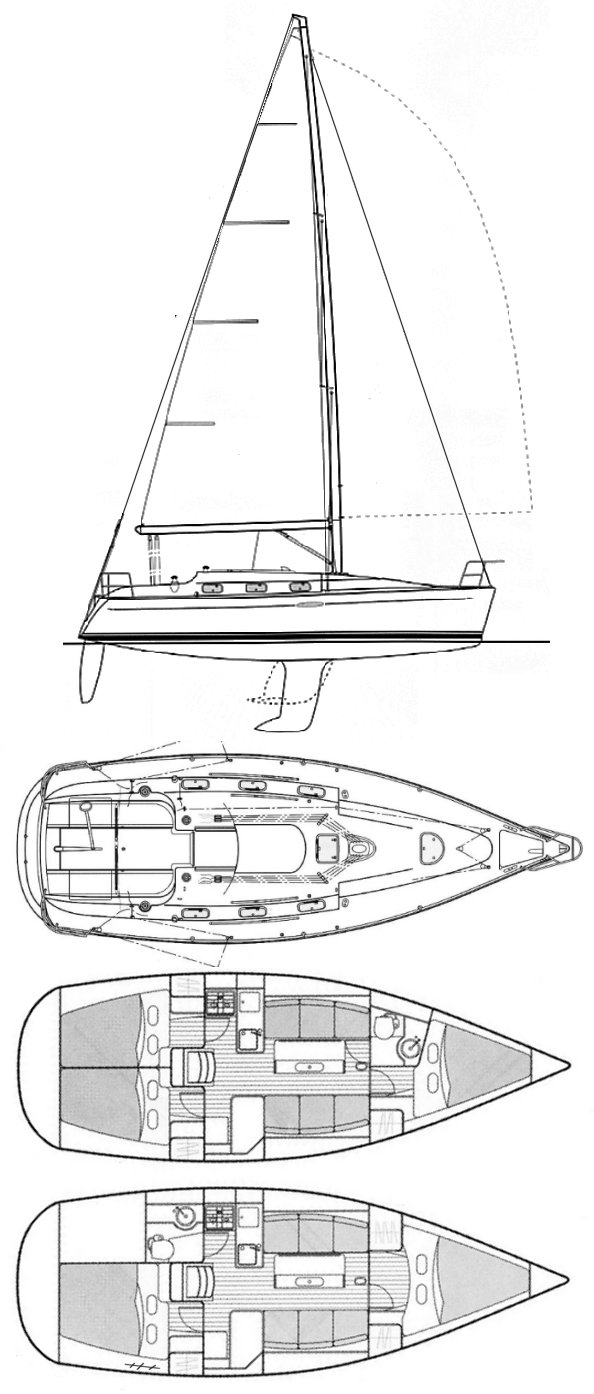 FIRST 33.7 (BENETEAU) drawing