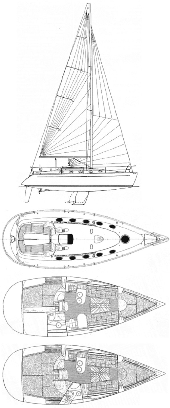 FIRST 35S7 (BENETEAU) drawing