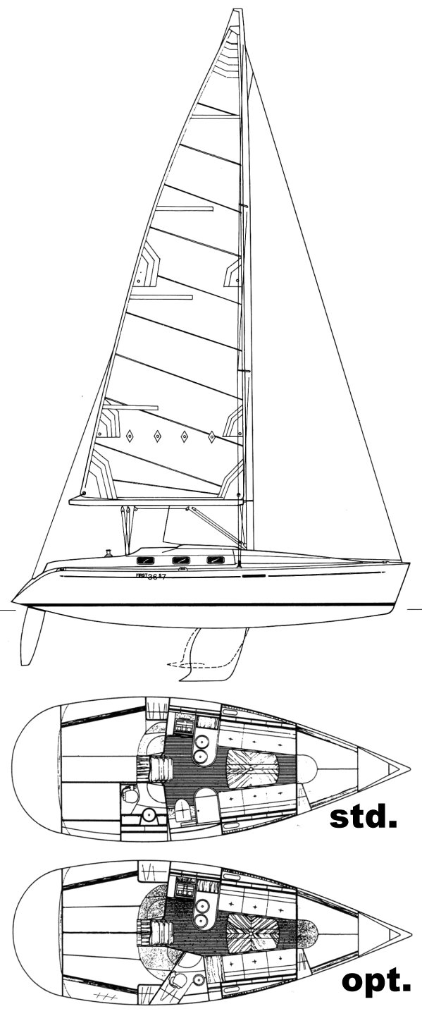 FIRST 36S7 (BENETEAU) drawing