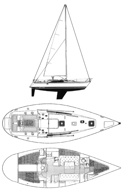 beneteau first 38 sailboatdata