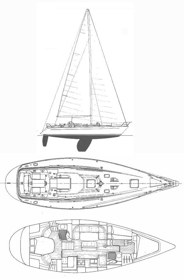 GRAND SOLEIL 45 (FRERS) drawing
