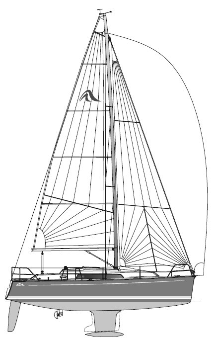 HANSE 320 drawing