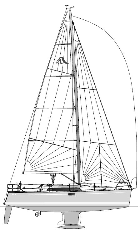HANSE 350 drawing