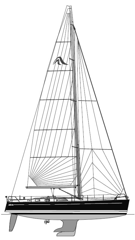 HANSE 461 drawing