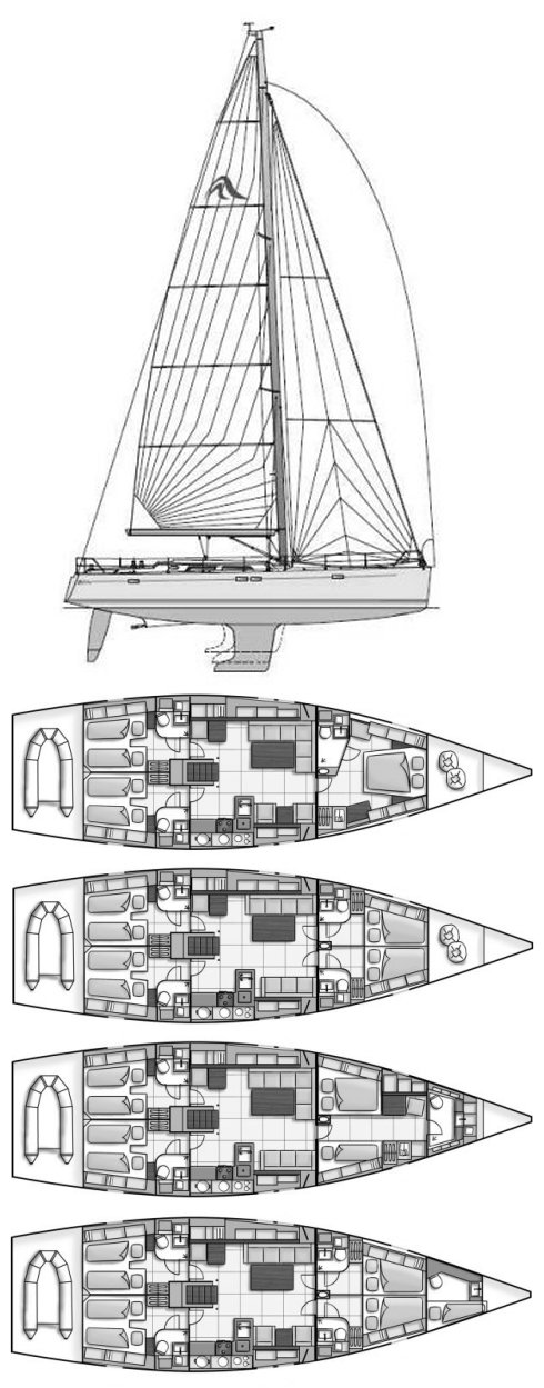 HANSE 540E drawing
