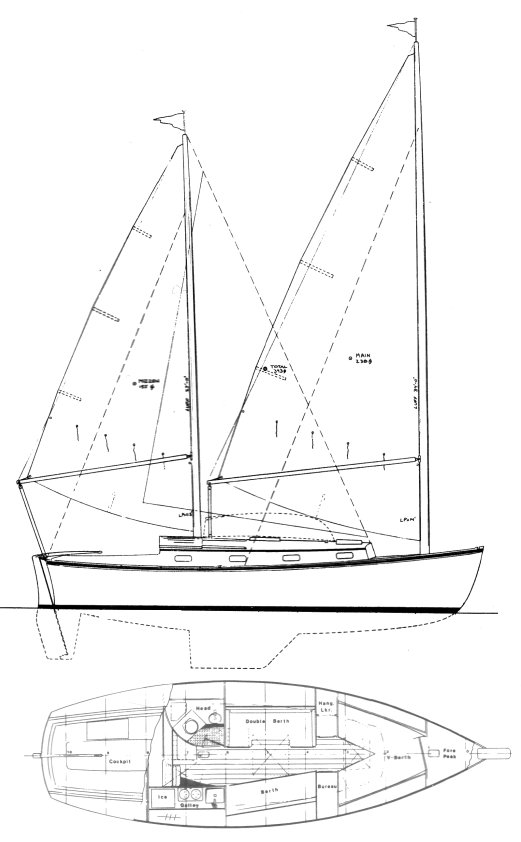 HERRESHOFF 31 (CAT KETCH 31) drawing