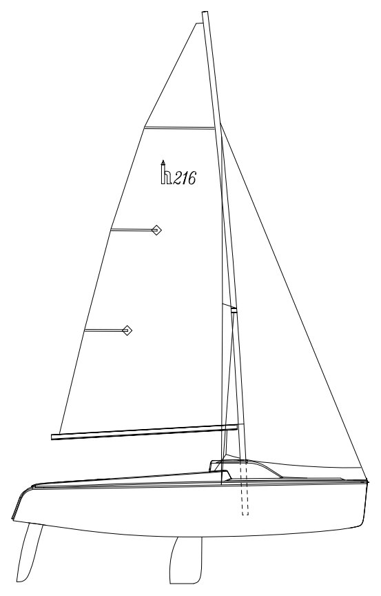 hunter 216 sailboat data