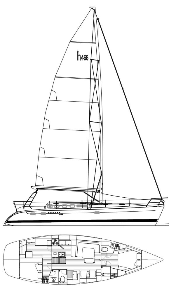 hunter 466 sailboat for sale