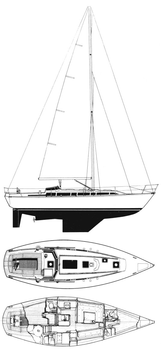 IDYLLE 1350 (BENETEAU) drawing