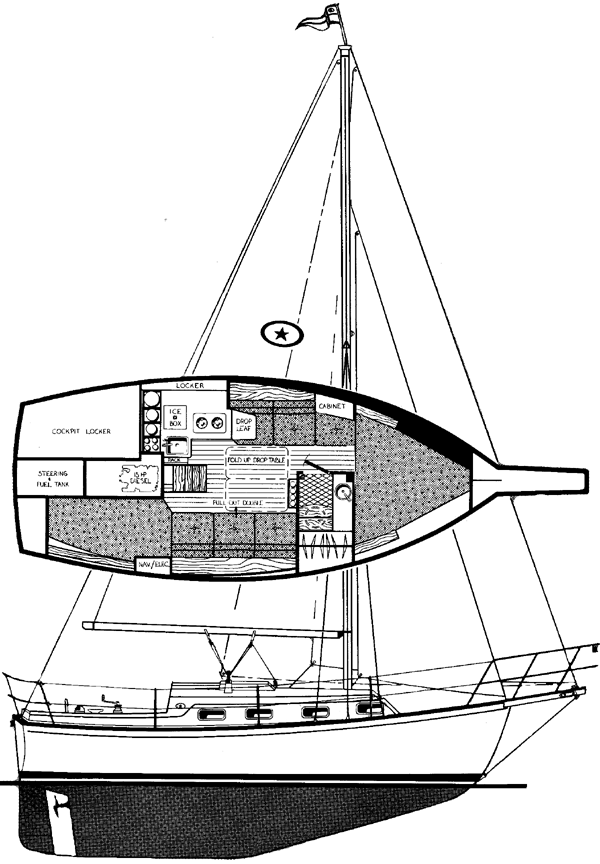 ISLAND PACKET 27 drawing