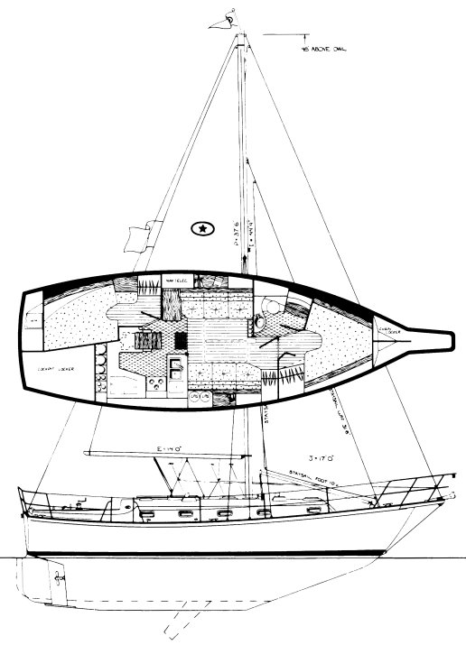 ISLAND PACKET 35 drawing