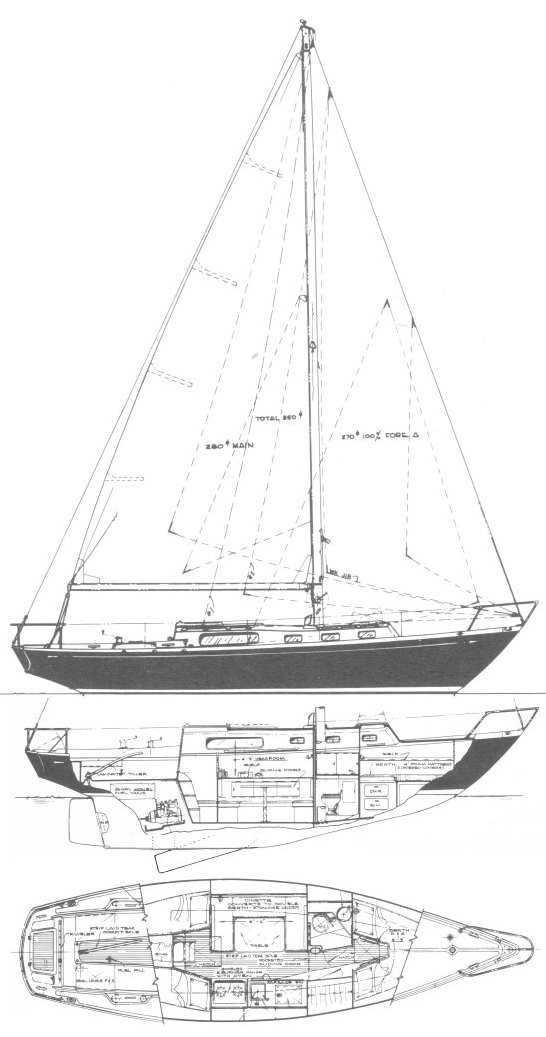 34 ft morgan sailboat