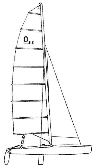 SailboatData.com - NACRA 5.5 SLOOP Sailboat