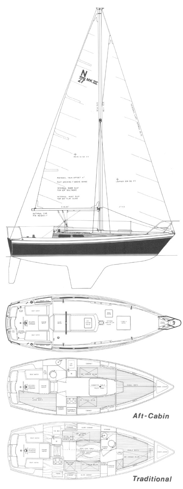 newport 27 sailboat data