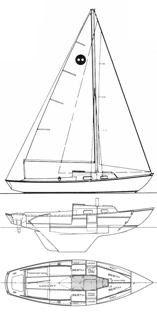 OUTLAW 26 (O'DAY ) drawing