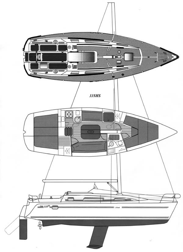 SailboatData.com - PARKER 335 Sailboat