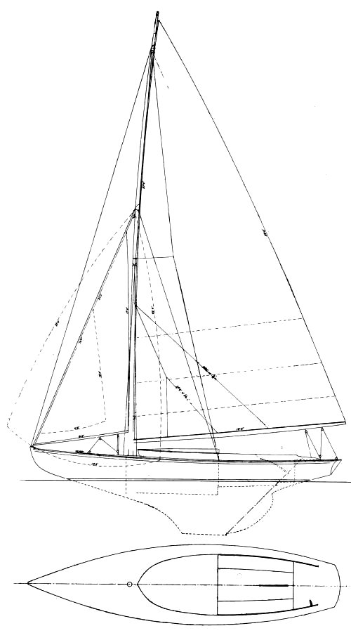 S-CLASS (HERRESHOFF) drawing