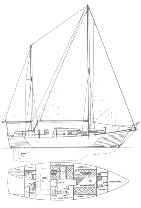 SEA BIRD 37 drawing