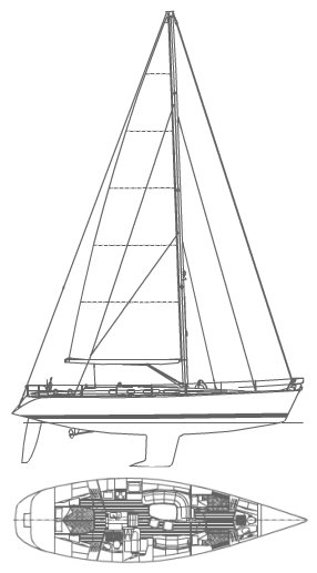SWAN 48-2 (FRERS) drawing
