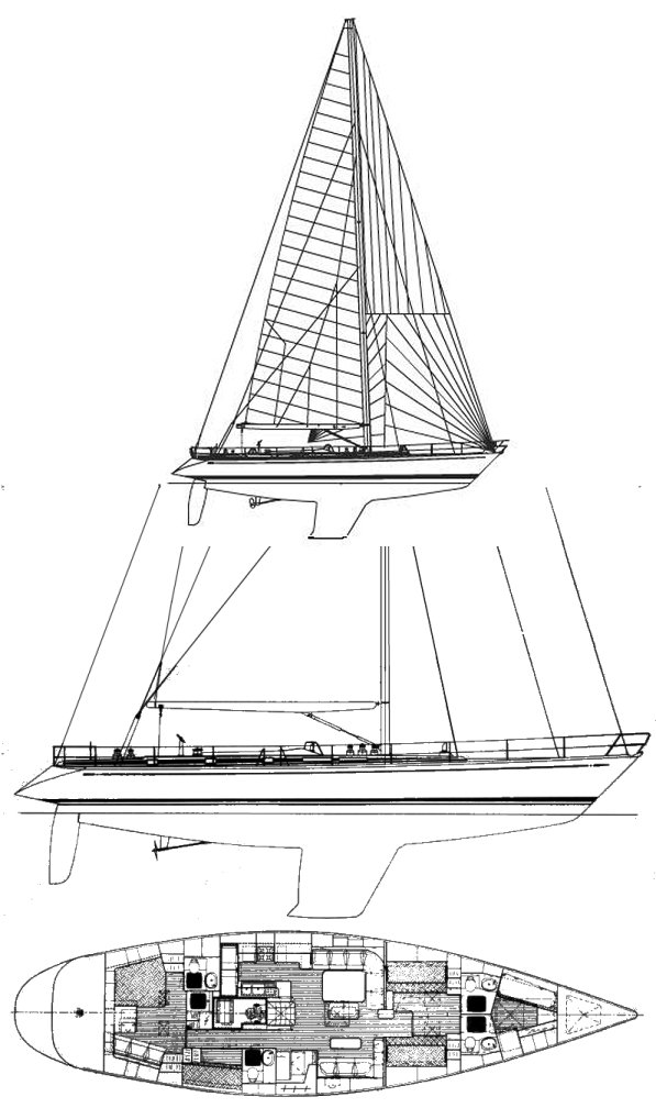 SWAN 68 drawing