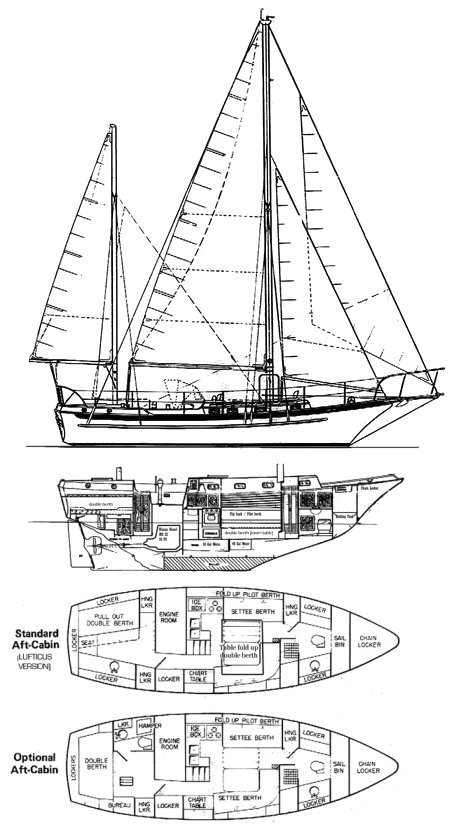 TIBURON 36 drawing