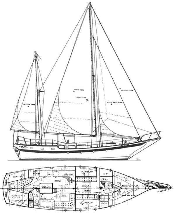 vagabond 47 sailboat data