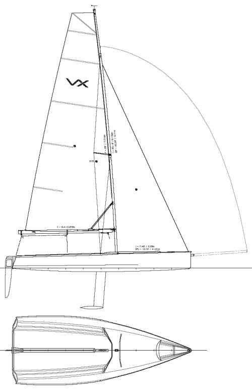 SailboatData.com - VX ONE-DESIGN Sailboat