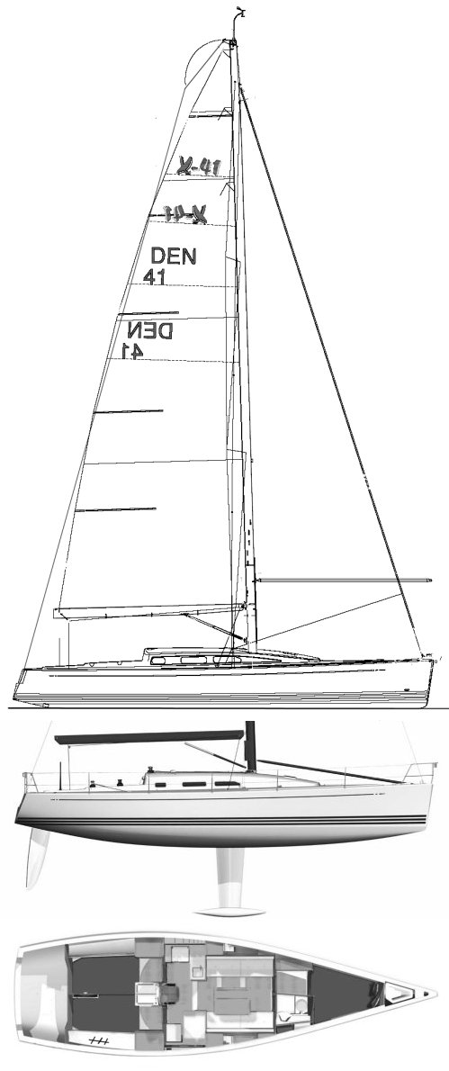 SailboatData.com - X-41 Sailboat