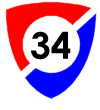COLUMBIA 34 MK II insignia