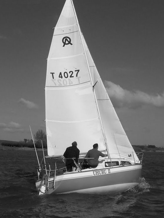 Home built sailing dinghy