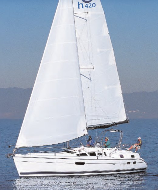 sailboatdata.com - hunter 420 sailboat