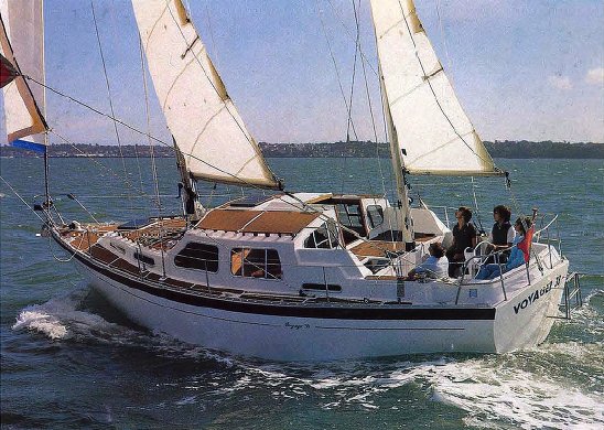 sailboatdata.com - voyager 38 trident sailboat