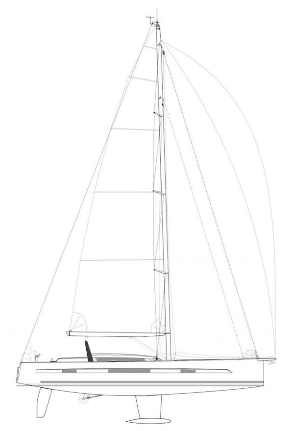 DUFOUR 61 drawing