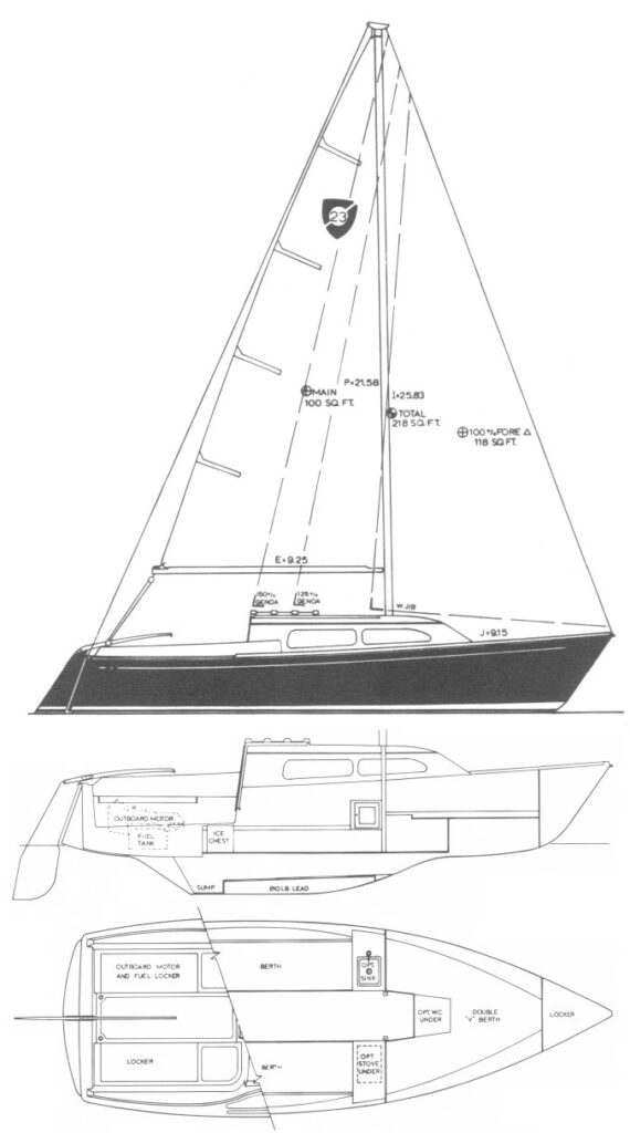 columbia t 23 sailboat