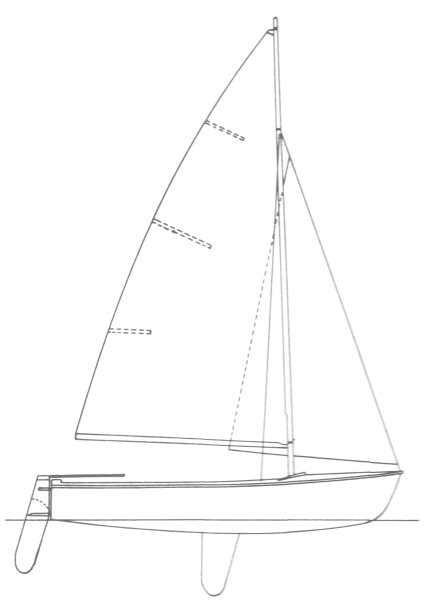 flying junior sailboat