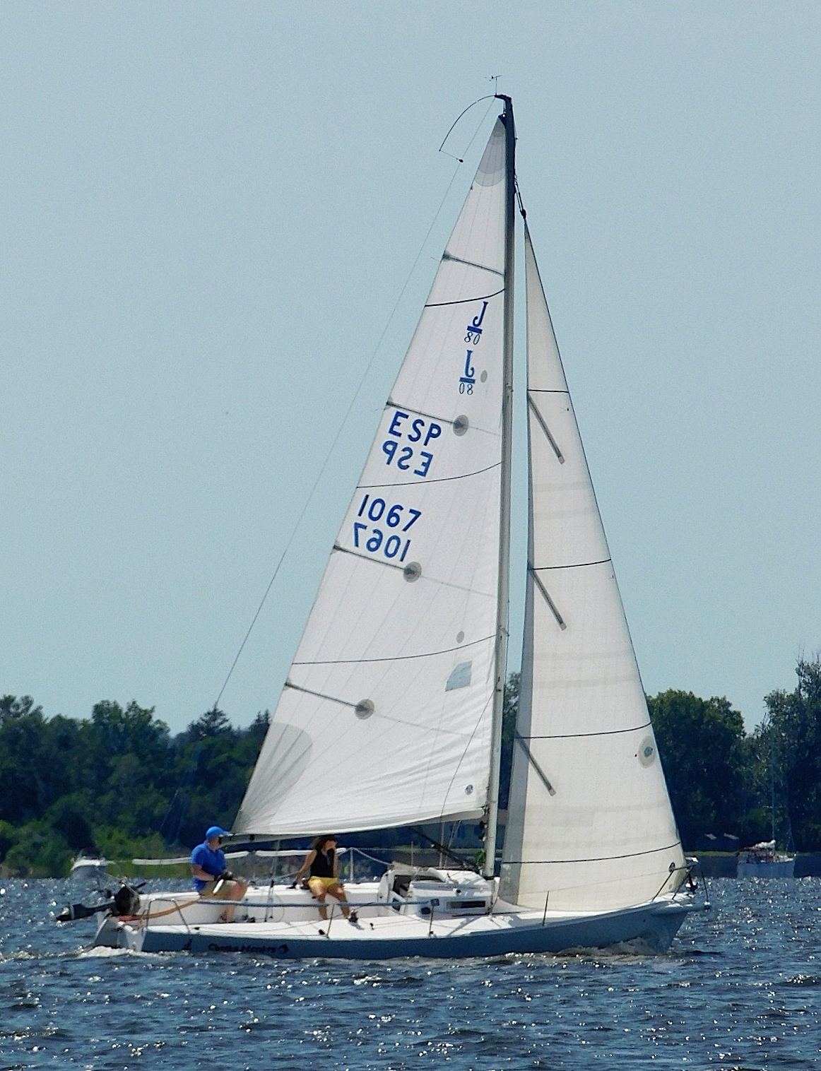 weight of j80 sailboat