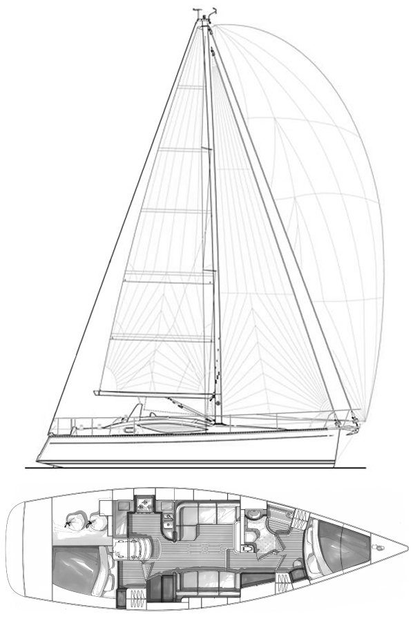 saga 409 sailboatdata